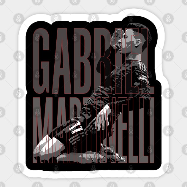 gabriel martinelli star Sticker by StoneSoccer